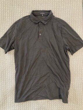 Men's Size Medium Heathered Black Polo